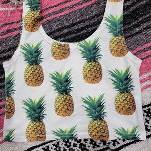 Pinneapple Crop Tank Top